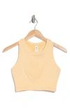 90 Degree By Reflex Seamless Longline Sports Bra In Heather Apricot Sherbet