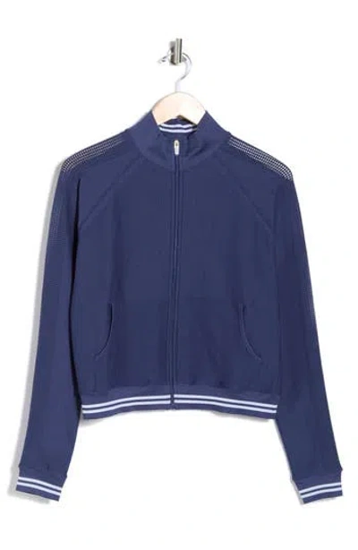 90 Degree By Reflex Seamless Net Play Tennis Jacket In Brown