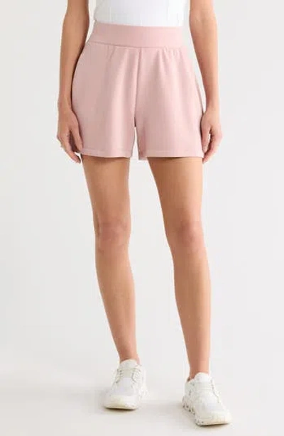 90 Degree By Reflex Seasoft Softlite Mid Rise Shorts In Pink
