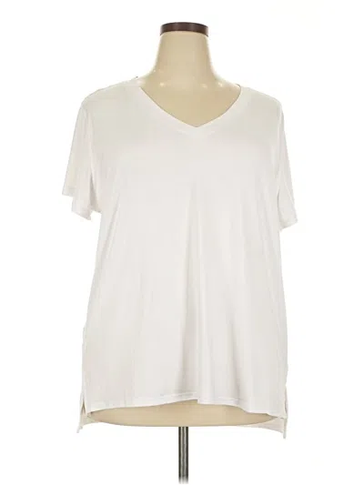 Pre-owned 90 Degree By Reflex Short Sleeve T-shirt In Ivory