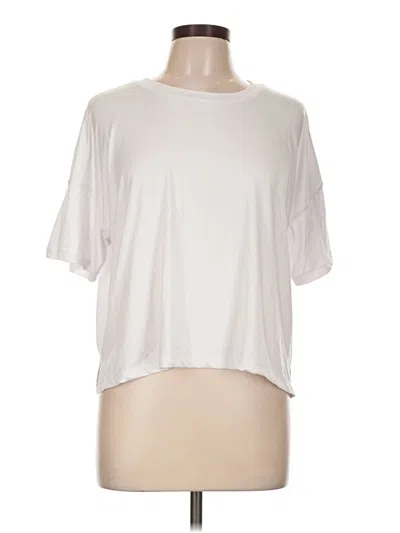 Pre-owned 90 Degree By Reflex Short Sleeve T-shirt In Ivory