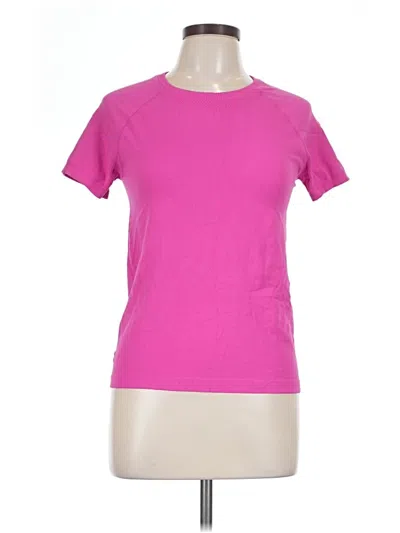 Pre-owned 90 Degree By Reflex Short Sleeve T-shirt In Pink