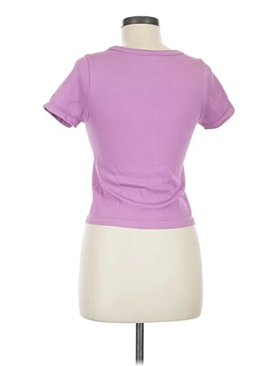 Pre-owned 90 Degree By Reflex Short Sleeve T-shirt In Purple