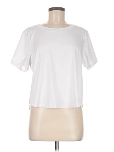 Pre-owned 90 Degree By Reflex Short Sleeve T-shirt In White