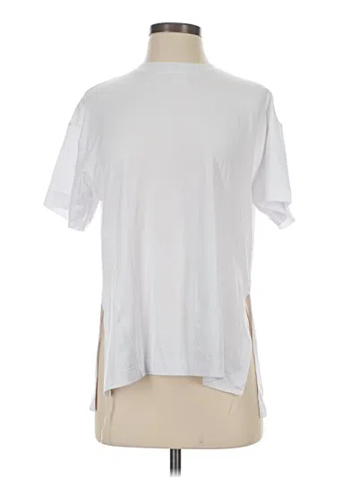 Pre-owned 90 Degree By Reflex Short Sleeve T-shirt In White