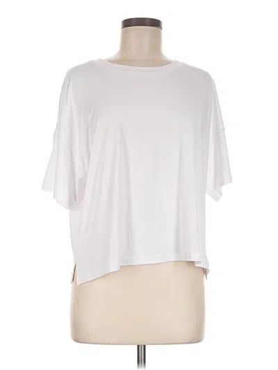 Pre-owned 90 Degree By Reflex Short Sleeve T-shirt In White