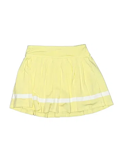 Pre-owned 90 Degree By Reflex Kids' Skort In Yellow