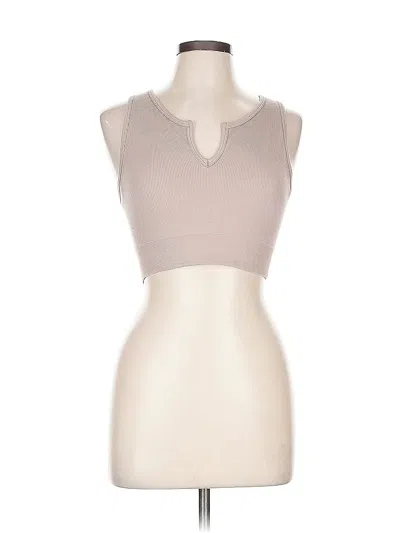 Pre-owned 90 Degree By Reflex Sleeveless T-shirt In Brown