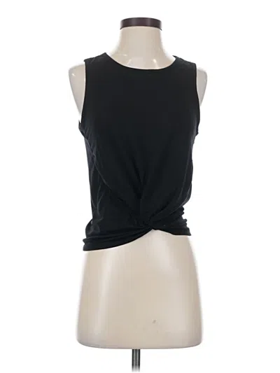 Pre-owned 90 Degree By Reflex Sleeveless Top Black Halter Neckline Tops