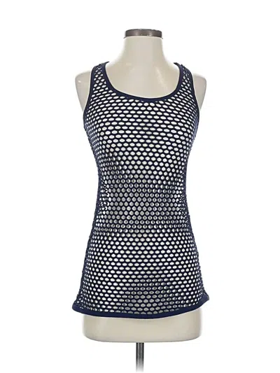 Pre-owned 90 Degree By Reflex Sleeveless Top Blue Halter Neckline Tops