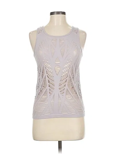 Pre-owned 90 Degree By Reflex Sleeveless Top Gray Halter Neckline Tops