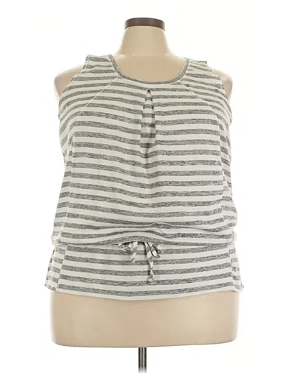 Pre-owned 90 Degree By Reflex Sleeveless Top Gray Halter Neckline Tops