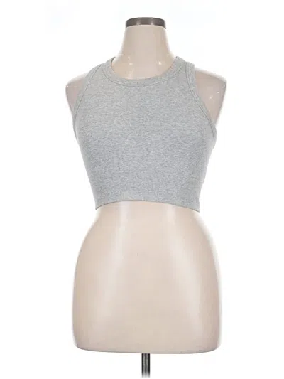 Pre-owned 90 Degree By Reflex Sleeveless Top Gray Halter Neckline Tops