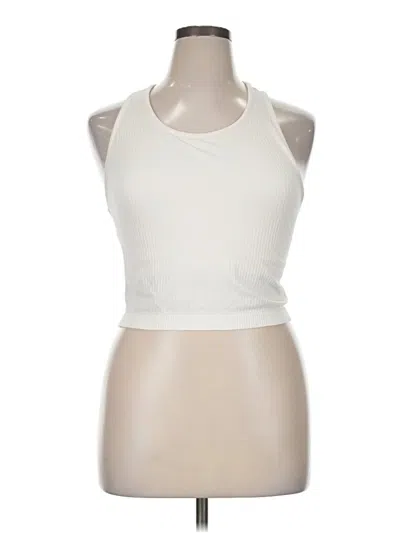 Pre-owned 90 Degree By Reflex Sleeveless Top Ivory Halter Neckline Tops