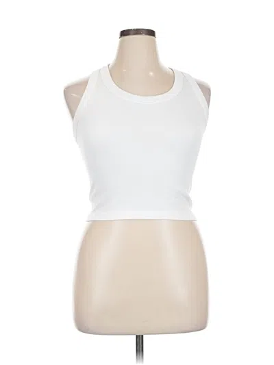 Pre-owned 90 Degree By Reflex Sleeveless Top White Halter Neckline Tops