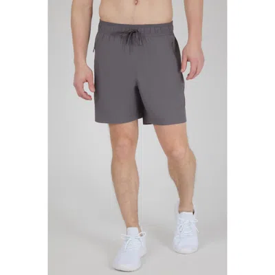 90 Degree By Reflex Stretch Tech Knit Active Shorts In Gray