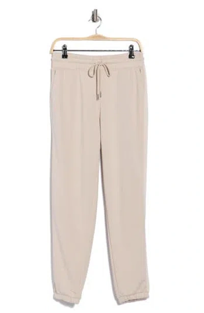 90 Degree By Reflex Stripe French Terry Joggers In Neutral