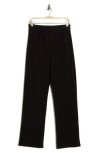 90 Degree By Reflex Sunday Vibe Butter Fleece Straight Leg Sweatpants In Black