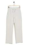 90 Degree By Reflex Sunday Vibe Butter Fleece Straight Leg Sweatpants In Heather Grey