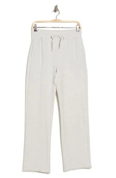 90 Degree By Reflex Sunday Vibe Butter Fleece Straight Leg Sweatpants In Heather Grey