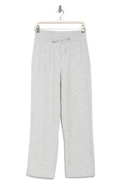 90 Degree By Reflex Sunday Vibe Scuba Fleece Pants In Heather Grey