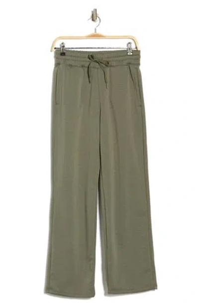 90 Degree By Reflex Sunday Vibe Scuba Fleece Pants In Mulled Basil