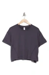 90 Degree By Reflex Super Soft Echo High/low Boxy Top In Black