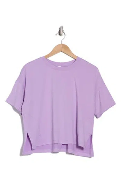 90 Degree By Reflex Supersoft Day One Boxy High-low T-shirt In Crocus Petal