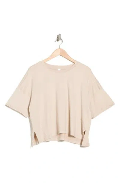 90 Degree By Reflex Supersoft Day One Boxy High-low T-shirt In Neutral