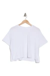 90 Degree By Reflex Supersoft Day One Boxy High-low T-shirt In White