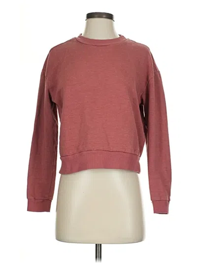 Pre-owned 90 Degree By Reflex Sweatshirt In Burgundy