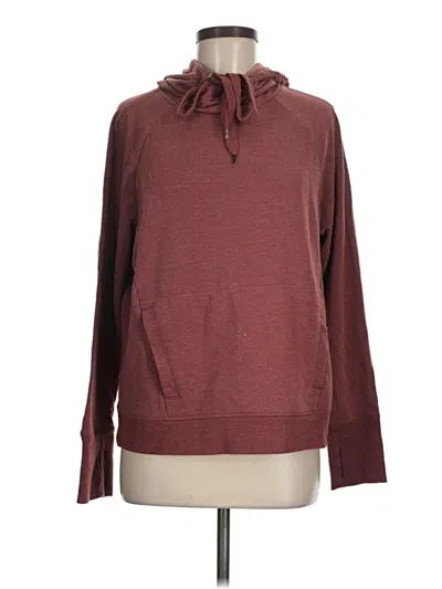 Pre-owned 90 Degree By Reflex Sweatshirt In Burgundy