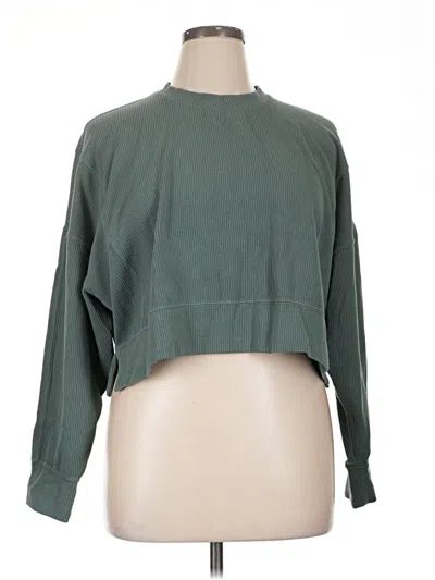 Pre-owned 90 Degree By Reflex Sweatshirt In Green