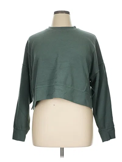 Pre-owned 90 Degree By Reflex Sweatshirt In Green