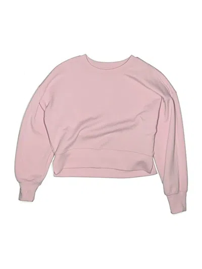 Pre-owned 90 Degree By Reflex Kids' Sweatshirt In Pink