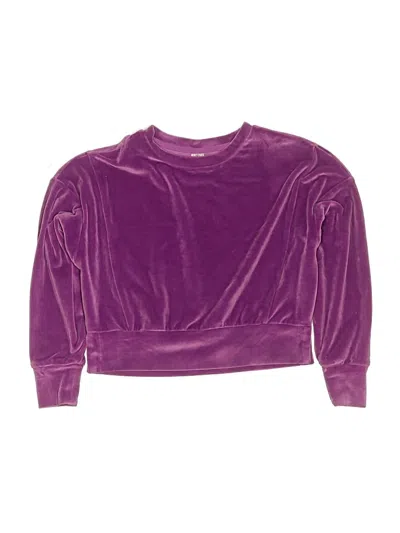 Pre-owned 90 Degree By Reflex Kids' Sweatshirt In Purple