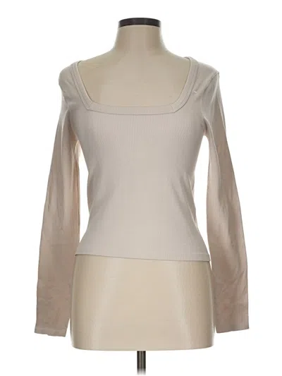 Pre-owned 90 Degree By Reflex Sweatshirt In Tan
