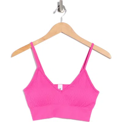90 Degree By Reflex Sweetheart Seamless Sports Bra In Pink
