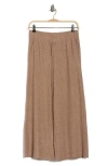 90 Degree By Reflex Swiftstride Rib Knit Wide Leg Pants In Brown