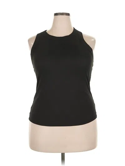 Pre-owned 90 Degree By Reflex Tank Top Black Halter Neckline Tops