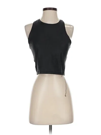 Pre-owned 90 Degree By Reflex Tank Top Black Halter Neckline Tops