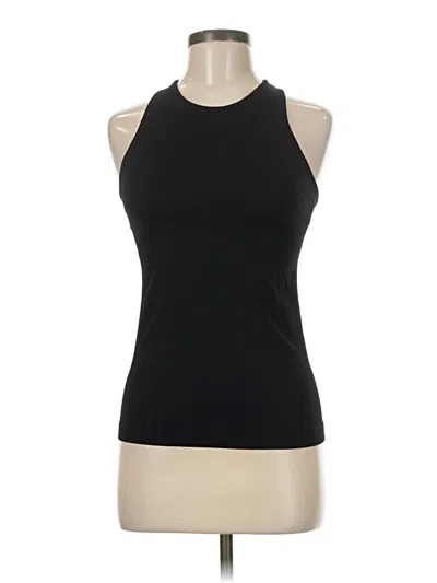 Pre-owned 90 Degree By Reflex Tank Top Black Halter Neckline Tops