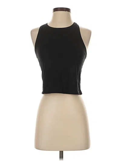 Pre-owned 90 Degree By Reflex Tank Top Black Halter Neckline Tops
