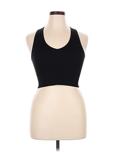 Pre-owned 90 Degree By Reflex Tank Top Black Halter Neckline Tops