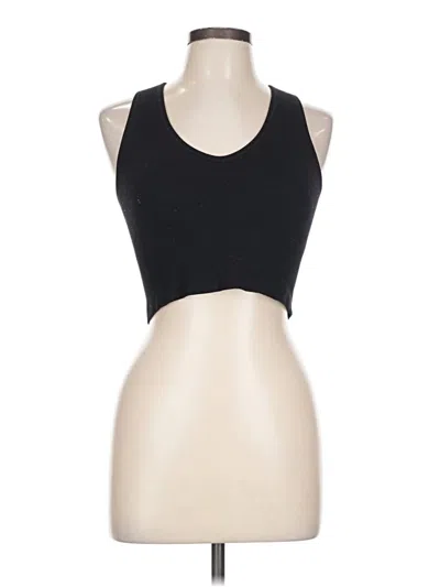 Pre-owned 90 Degree By Reflex Tank Top Black Halter Neckline Tops