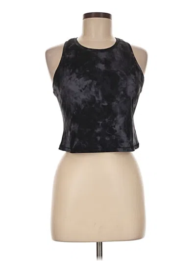 Pre-owned 90 Degree By Reflex Tank Top Black Halter Neckline Tops