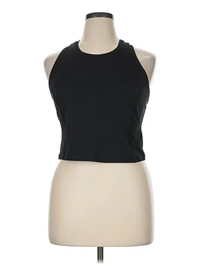 Pre-owned 90 Degree By Reflex Tank Top Black Halter Neckline Tops