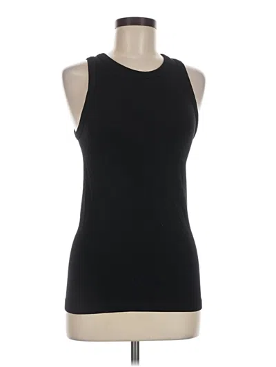 Pre-owned 90 Degree By Reflex Tank Top Black Halter Neckline Tops