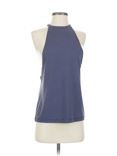 Pre-owned 90 Degree By Reflex Tank Top Blue Halter Neckline Tops
