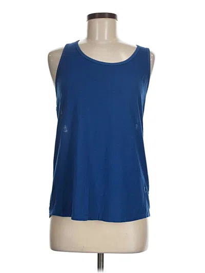 Pre-owned 90 Degree By Reflex Tank Top Blue Halter Neckline Tops